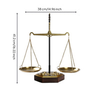 Tabletop Balance Scale Collectible Vintage Balance Scale Ornament Artisanal Small for Decorators, Bookshelf, Office