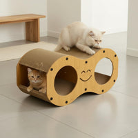 Wavy Cat Scratcher House Construction Pet Supplies Curved Design for Cats