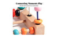 Educational Wooden Bead Maze Toy Develops Fine Movement Skills Wooden Bead Maze Improves Hand-Eye Coordination Toddler Learning Toy & Safe for Toddlers, Infants, Preschoolers, Nursery, Daycare, Playroom, Preschool