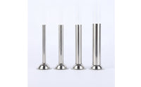 4 Pieces Stainless Steel Sausage Stuffing Tube Metal Sausage Stuffer Tube Polished Hardware Heavy-Duty for Butchers, Home Cooks, Diyers, Meat Processing, Kitchen