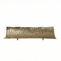 Boat Tray Hammered Fruit Tray Low-Profile Centerpiece Bowl for Dining Table, Reception Area