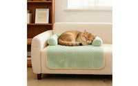 Lightly Padded Quilted Bolster Pet Pad Nest-Like Dog Sofa Bed Rounded Corners Dog Couch Bed