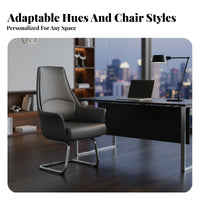 Ergonomic Design Sled Base Guest Chair assistance Padded Sled Base Chair Easy to Clean Conference Seat sturdy Duty for Students, Clients, Patients, Study Room, Lobby