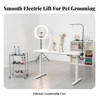 Electric Pet Grooming Table Heavy Duty Height Adjustable Desk Frame Anti-Collision Feature Automated Desk Legs for Students, Study Room