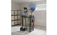 Garden Tool Rack Metal Garden Tool Organizer Mobile for Garage