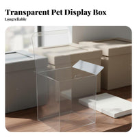 4 Inch Vinyl Figure Protector Sturdy PET Material 4 Inch Figure Protector Vinyl Figure Case Particles-Resistant Clear Plastic
