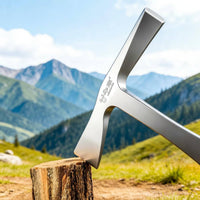 Single-Piece Steel Pickaxe Multi-Functional Gardening Hoe Pick Non-Slip Grip