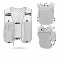 Lightweight Trail Running Hydration Vest Multiple Pockets Long-Distance Water Vest Adjustable Straps Hydration Backpack Breathable for Runners, Cyclists, Hikers, Hiking