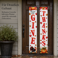 Thanksgiving Welcome Porch Sign Banner for Holiday Party Outdoor Decor