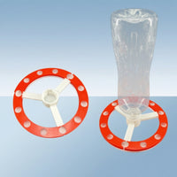 Low-Spill Chick Waterer with Circular Circle Plastic Chick Waterer Drip Free Feeder Dry for Chicks, Small Poultry