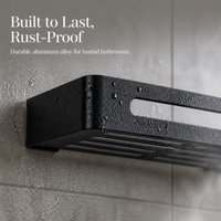 Space Aluminum Bathroom Shelf Wall-Mounted No-Drill Multi-layer Corner Storage Rack