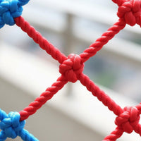 Child Anti-Fall Net Multi-Color Balcony Guardrail Mesh Colorful Climbing Net Sturdy-Duty Balcony Railing Guard Tightly Woven