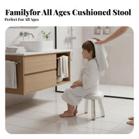 Non-Slip Puff-ShapedShaped Stool versatile Low Bench Sturdy Household Furniture for Children, Adults, Parents, Bathroom, Entryway, Kids Room