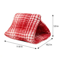 Semi-Enclosed Bunny Hideaway with Thermal Insulation, Guinea Pig Cage Accessories, Small Animal Winter Warm Nest for Ferrets and Hamsters