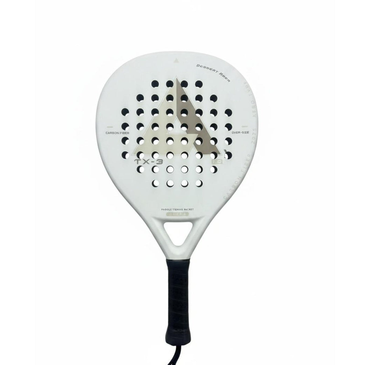 Shock Absorbing Carbon Fiber Padel Racket Anti-Slip Grip Pickleball Paddle Increased Sweet Area Sports Equipment Effortless Swing for Beginners