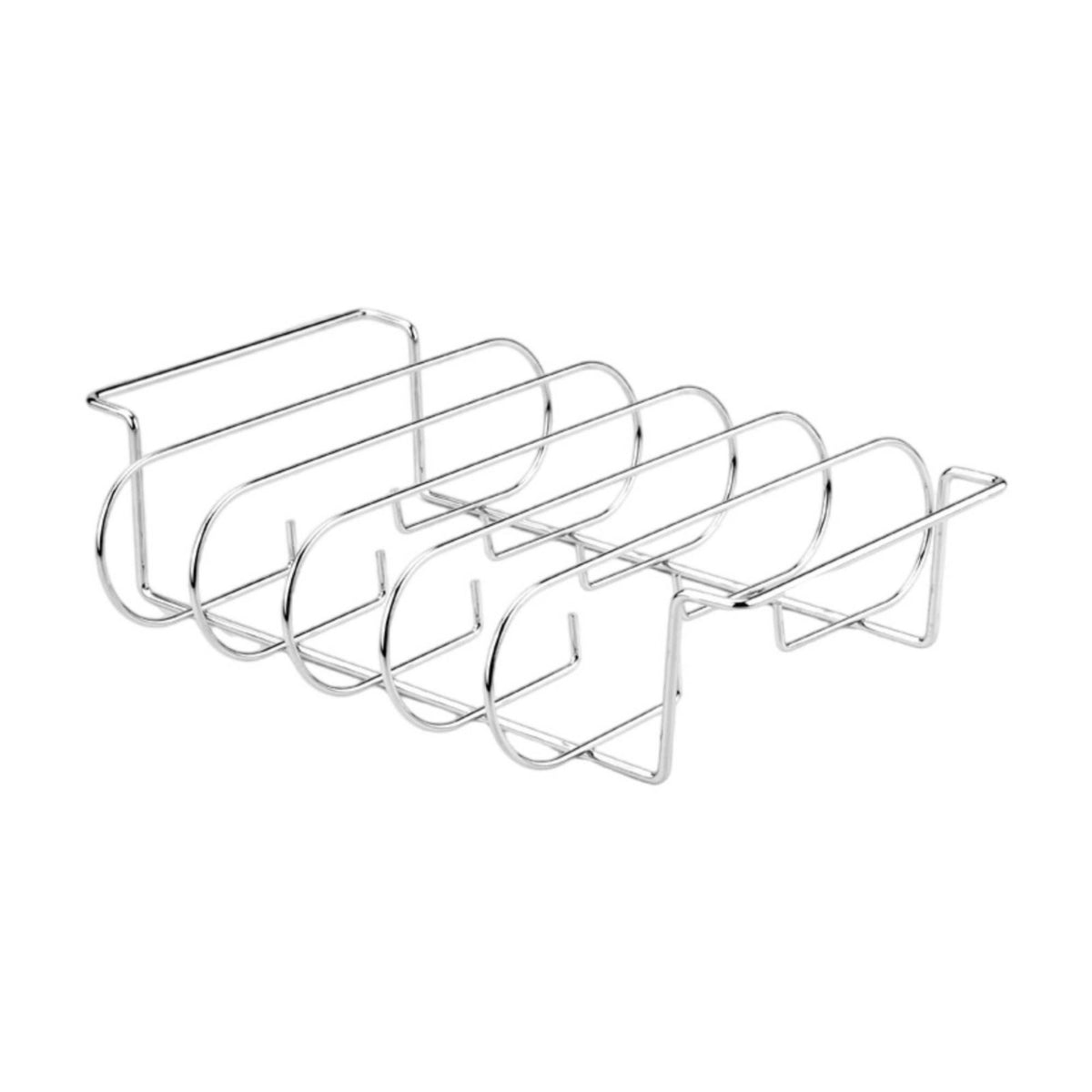 Electroplated Barbecue Grill Rack with Support Legs Rectangular Rib Rack Heavy-Duty Long-Lasting for Backyard Cooks