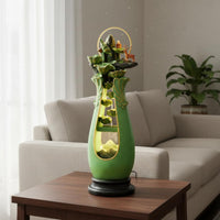 Feng Shui Water Feature Soothing Sound Cascading Waterfall Water Feature New Chinese Artistic Theme Cascading Waterfall Ornament for Living Room