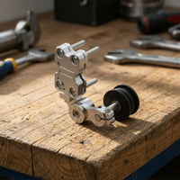 Replacement Motorcycle Chain Adjuster Easy to Adjust Chain Adjuster with Roller Wheel Anodized Hardware Machined for Mechanics