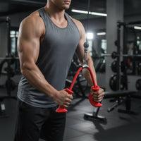 Cable Rope Attachment with Handles Ergonomic Paired Handle Cable Rope Braided Fitness Equipment for Bodybuilders, Strength Training, Home Gym