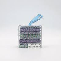 8 Pieces Braided Hair Ties Thick Ponytail Holders with Organizer Box Clear