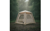 No-Assembly Inflatable Tent with Canopy Quick-Open Inflatable Cabin Detachable Tent with Canopy Ventilated for Campers, Couples, Backyard