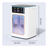 Cooling Humidifier Fan Digital Display Mini Fan with Misting Function USB Powered Compact for Bedroom
