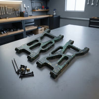 2 Pieces RC Linkage Arms with Hardware Heavy Duty Front Lower Linkage Arms High-Strength