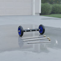 Wheeled Undercarriage Cleaner Adjustable Pressure Washer with Wheels Sturdy Water Broom Versatile for Car Detailers, Homeowners, Driveway Cleaning