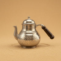 Domed Lid Artisanal Copper Teapot Curved Spout Tin-Lined Copper Teapot Floral Cookware Scroll Pattern