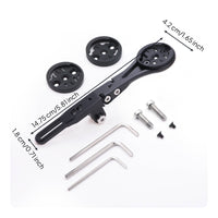 Handlebar Mount with Adapter Plates Adjustable Bike Computer Forward-Position Mount Lightweight for Cyclists
