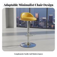 Modern Design Adjustable rotating Stool with Backrest Nordic aesthetic Counter Chair Built-in Footrest Seating Furniture Ergonomic Support for Guests, Adults, Homeowners, Home Bar, Reception Area, Kitchen Island, Dining Room