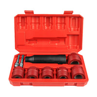 9 Pieces Wheel Hub Rust Removal Brush Replaceable Wheel Hub Cleaning Tool Drill Wire Brush Kit Rotary for Mechanics