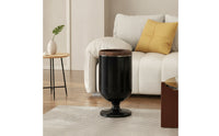 Open Top Trash Can Cylindrical Floor Trash Can Waste Bin Tall Wastebasket Modern for Kitchen, Living Room