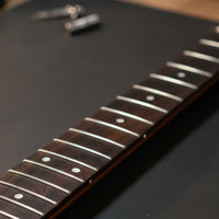 Electric Guitar Neck with Rosewood Fingerboard Adjustable Electric Guitar Neck Instrument Part 6-String Natural Wood Finish