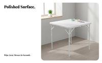 Space-Saving Square Folding Table Foldable Design foldable Square Table Portable Household Furniture Easy to stow for Game players, Apartment Dwellers, Small Spaces, Dormitory, Outdoors, Outdoor Activities
