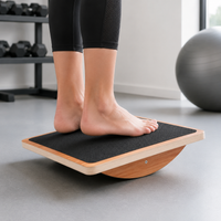 Wood Incline Board, Adjustable Squat Wedges for Stretching and Rehabilitation, Non-Slip Surface, 158.75 kg Capacity