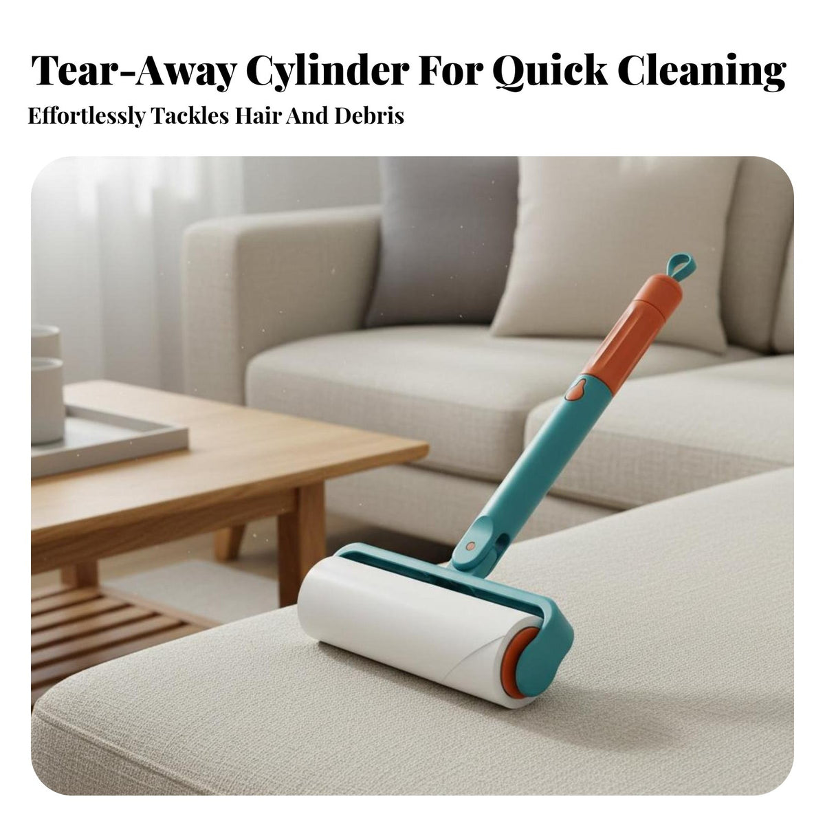 Pet Hair Remover Roller Multi-Use Extendable Sticky Roller Easy to Refill Carpet Hair Removal Tool for Homeowners, Car Owners, Home, Office, Travel