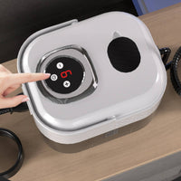 Transparent Water Reservoir Handheld Steam Cleaner Multiple Attachments Portable Steam Cleaner Coiled Hose