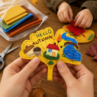 DIY Felt Autumn Leaf Keychain & Bag Charm Kit