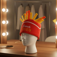 Party Prop Funny Taco Headpiece Novelty Tortilla Costume Hat Soft Polyester for Thanksgiving, Performance