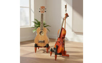 Anti-Scratch Padding Solid Wood Instrument Holder Universal Wooden Electric Guitar Stand Foldable Guitar Floor Stand for Musicians