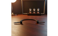 Low-Profile Flat Interconnect Cable with Right-Angle Plugs Flexible Guitar Pedal Interconnect Cable Ribbon Long-Lasting for Stage