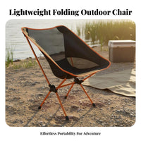 Foldable Design Folding Moon Chair Sturdy Construction Collapsible Moon Chair Quick Setup Portable Beach Lounger Easy Assembly for Campers, Backpackers, Beachgoers, Hiking, Picnics, Backyard
