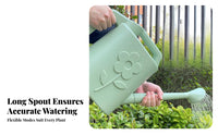 Thickened Material Long Spout Watering Can Ergonomic Handle Watering Can with Sprinkler Head Lightweight for Gardeners, Balcony, Yard, Patio
