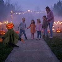 Halloween Pumpkin Decoration Freestanding with Pumpkin Head Large Moving Halloween Decoration for Front Porch