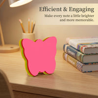 Postits Sticky Notes Fluorescent, Colorful Pads for Children Studying Essentials, Teacher Appreciation Gifts Small Size 100 Sheets