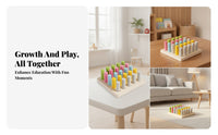 Wooden Peg Board Toy Bright Colors Wooden Peg Board Smooth Pegs Fine Coordination Practice Toy for Young Children, Preschoolers