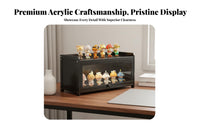Unseen Box Storage Box High Clearness Acrylic Display Cabinet Figurine Display Case Sturdy Construction for Hobbyists, Desktop