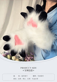 Handmade Cartoon Dragon Claw Gloves for Cosplay Fursuit