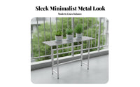 Heavy-Duty Stainless Steel Flower Rack Rust-Proof Tiered Plant Shelf Waterproof Tiered Plant Stand Easy to Assemble for Gardeners, Apartment Dwellers, Homeowners, Balcony, Living Room, Outdoor, Indoor